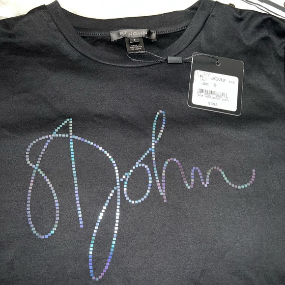 LAST PRICE🍒🤍Rhinestone Logo T-Shirt
ST. JOHN COLLECTION - Picture 7 of 16
